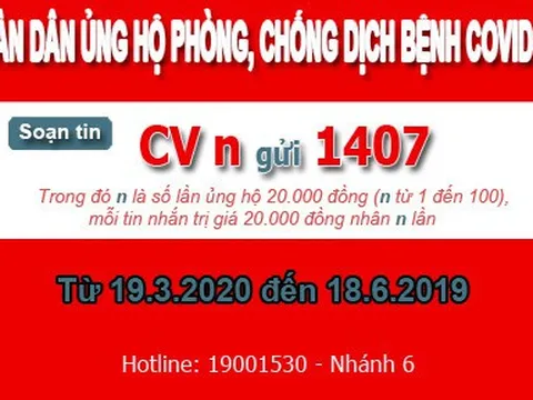 Chỉ sau 2 ngày phát động, người dân cả nước nhắn tin quyên góp được hơn 44 tỷ đồng ủng hộ phòng, chống Covid-19, con số vẫn tiếp tục tăng